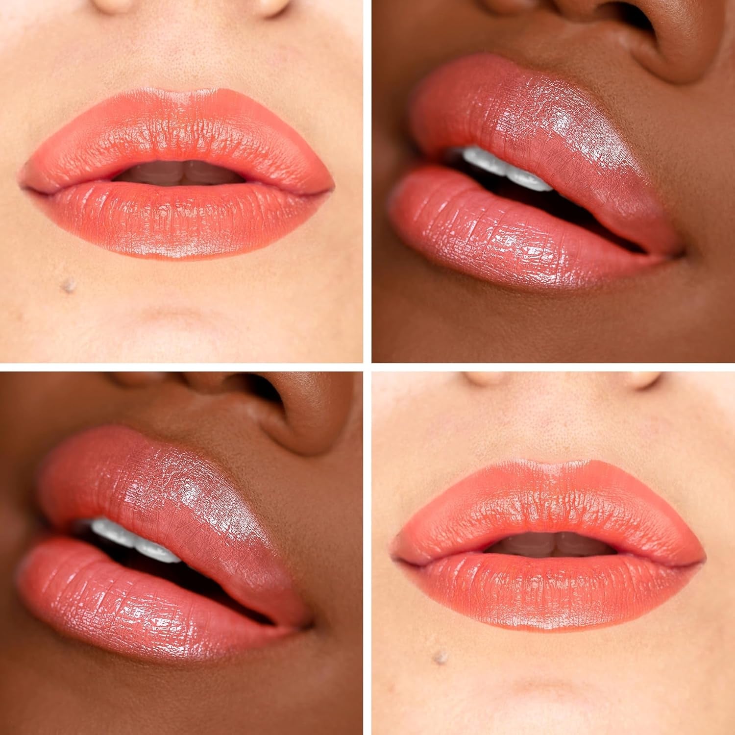 Soft Kisses Nourishing Vegan Lipstick, with Moisturizing Mango Seed Butter, Satin Finish, Good Vibez - Peach