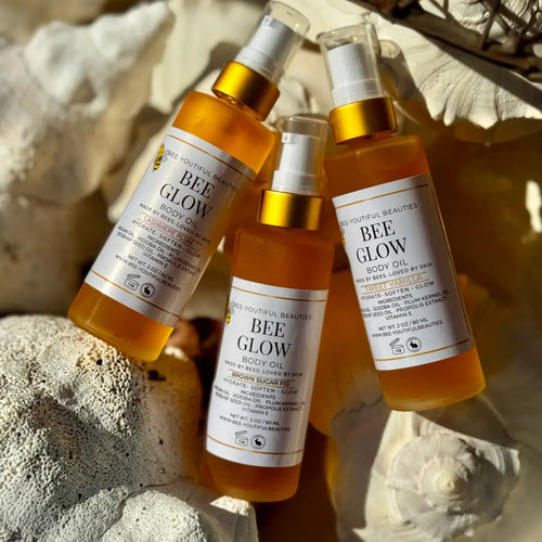 Bee Glow Body Oil | Lightweight Hydrating + Glow Oil from Bee-Youtiful Beauties, a Black-owned brand