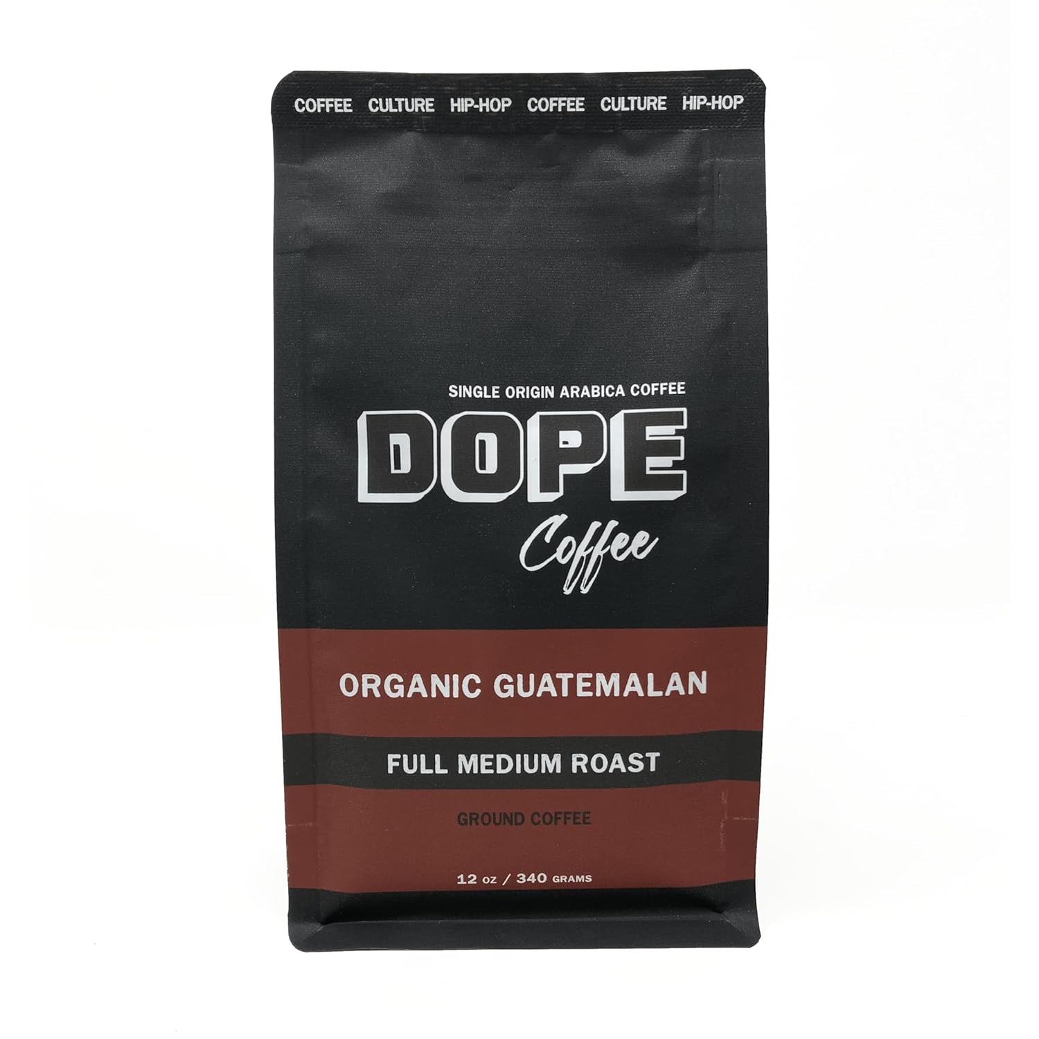 Ground Coffee Organic Guatemalan Full Medium Roast, 100% Organic Fair Trade, 100% Arabica Coffee, 12Oz