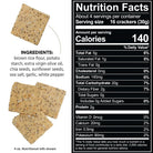 Sea Salt and Chia Seeds Snack Thins, Vegan, Gluten Free and Dairy Free (Pack of 6)