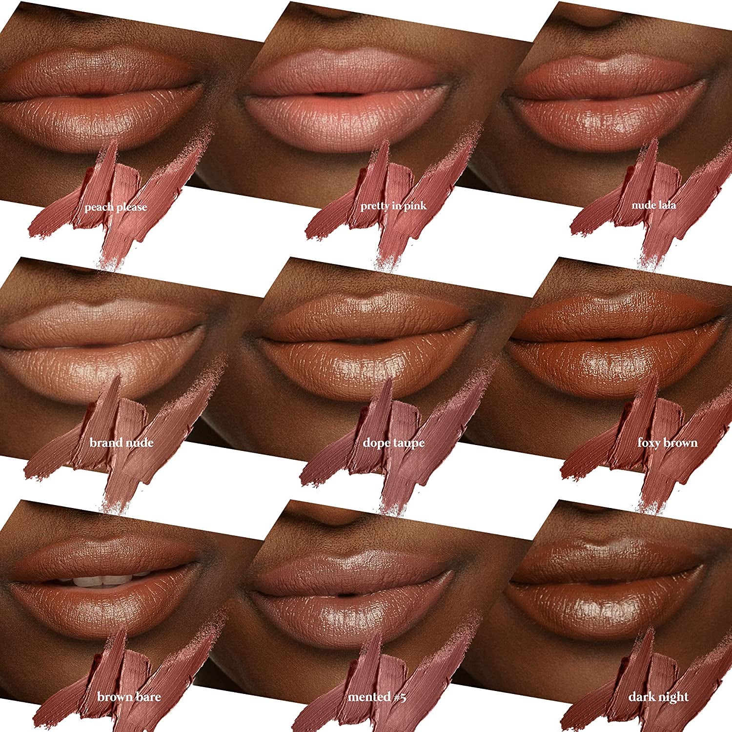 Semi Matte Nude Lipstick Brown Bare